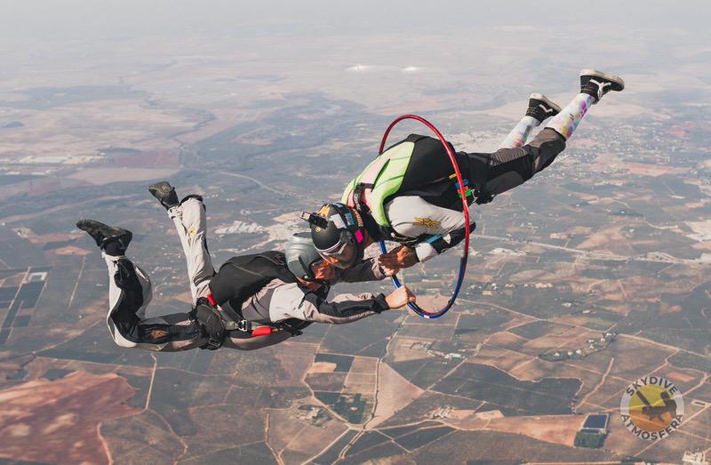 hoola hop skydive in skydive atmosfera in spain